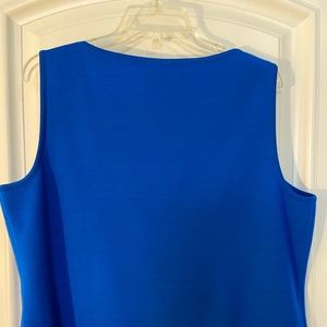 St John royal blue knit tank top